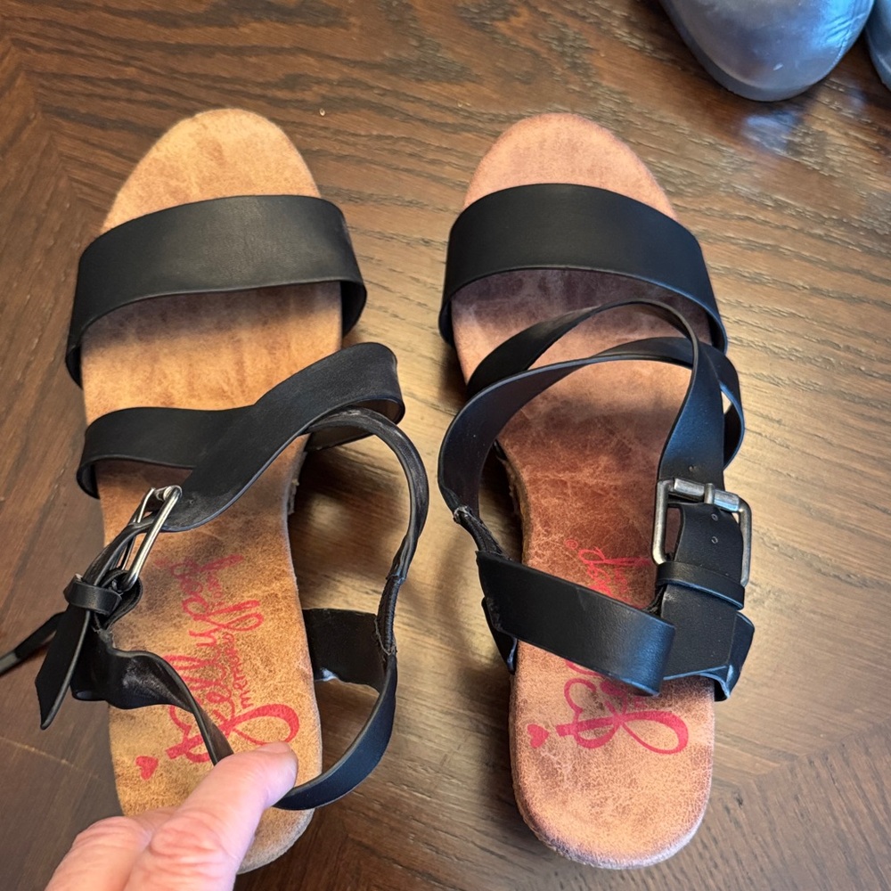 Black Strappy Sandals